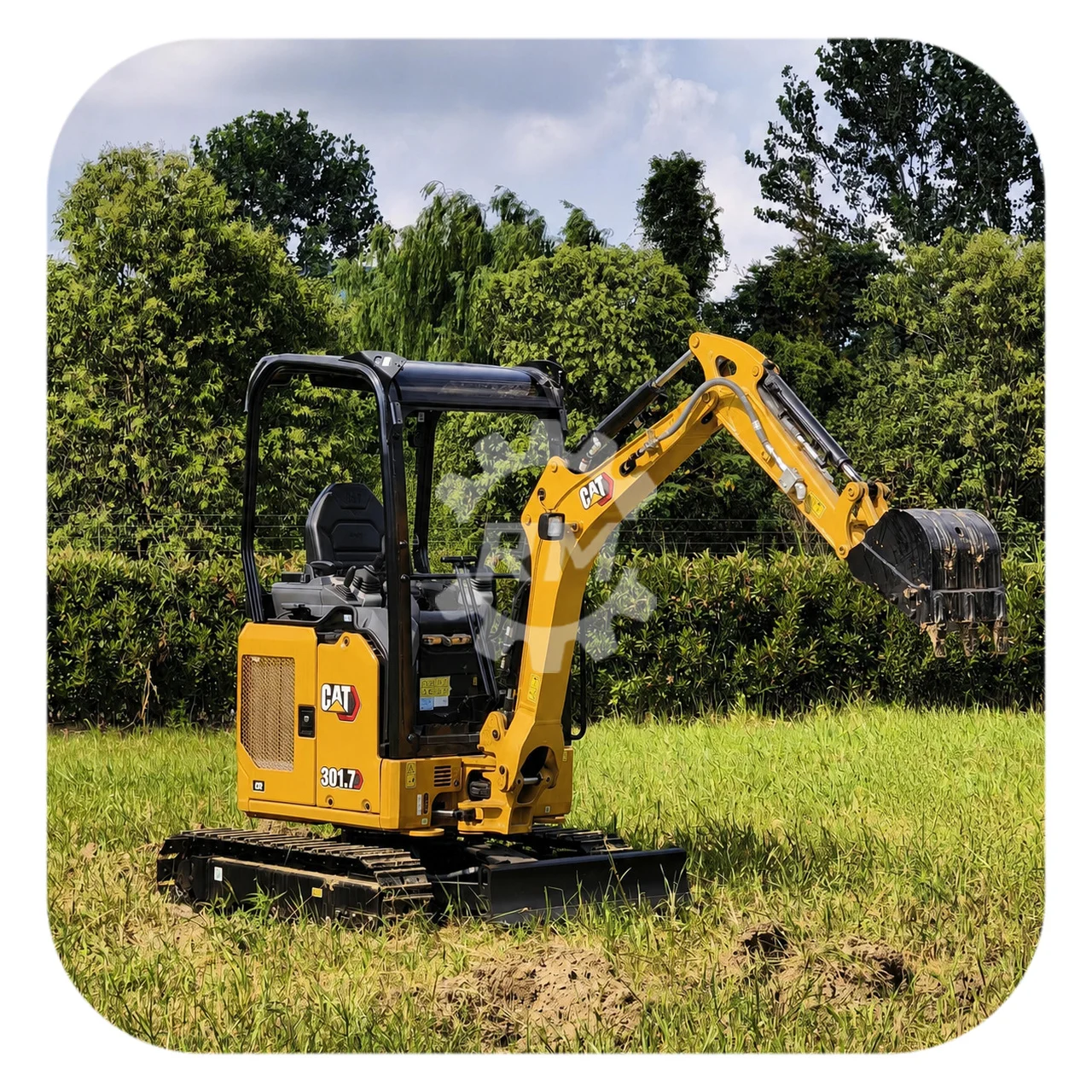 Refurbished CAT 301.7CR Mini Excavator for export from China
