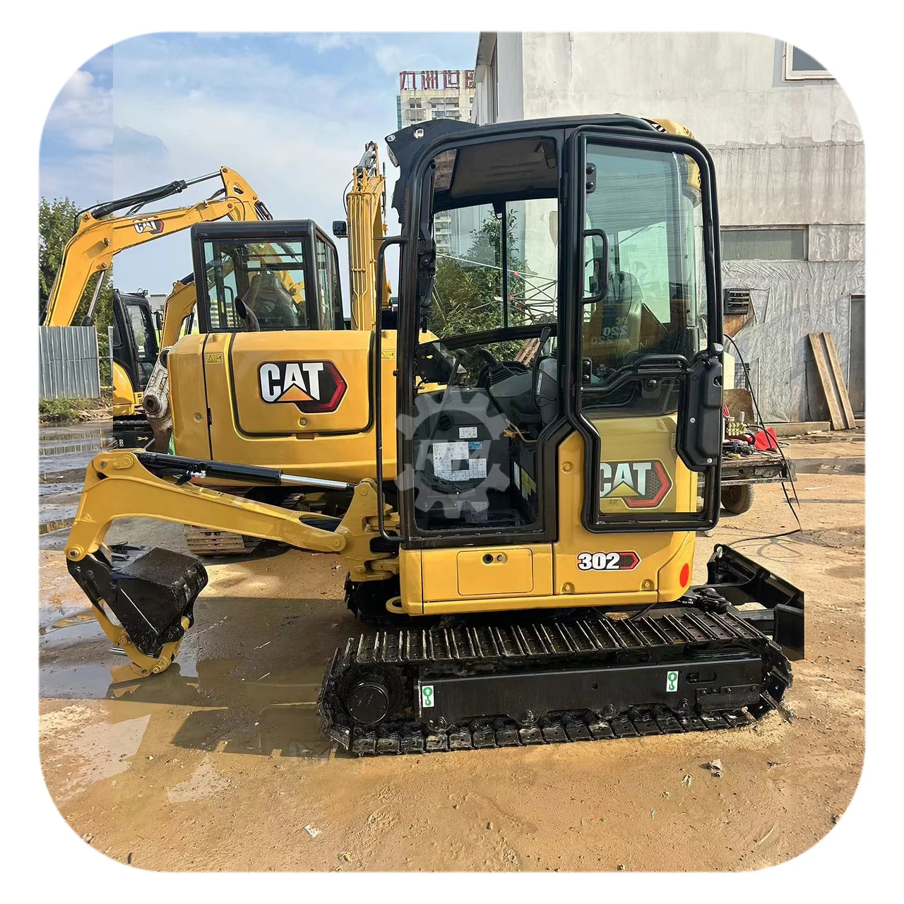 Refurbished CAT 302CR Mini Excavator for export from China