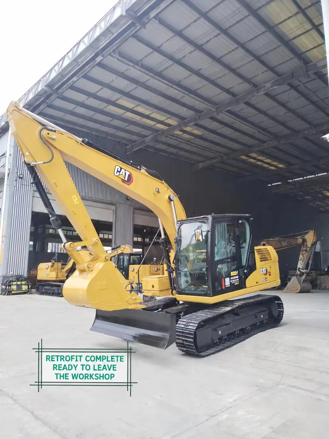 CAT 313 GC Dozer Blade Retrofit: Custom Excavator Solutions