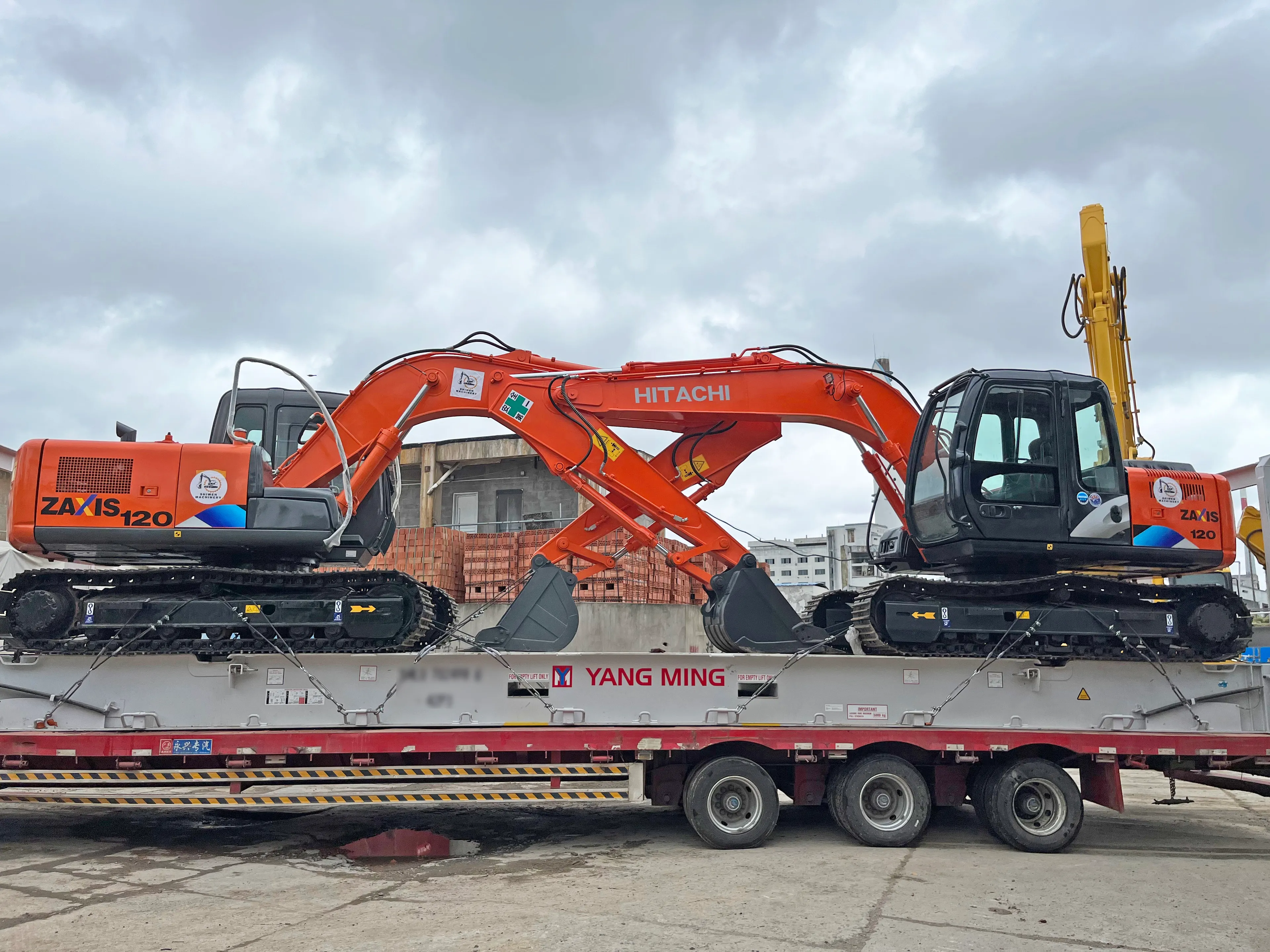 HITACHI ZX120 excavator prepared for the UAE